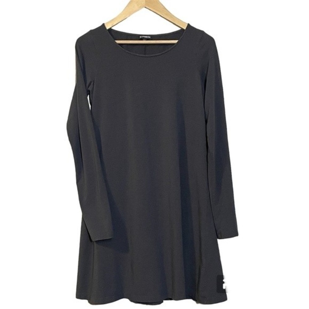Express deep gray long sleeved teeshirt dress. Women’s size Large